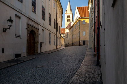 Prague Castle in the spring morning sun, a Holiday Photo by PhotoVision Pavel Rezac