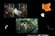 Haunted Halloween Backgrounds, a Seasonal Illustration by pictures for you (Thumbnail 5 of 17)