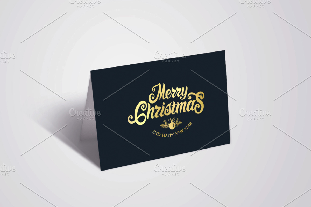 Merry Christmas Logo Template, a Poster Template by Anna's Lettering (Photo 4 of 6)