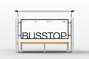Bus Stop Mockup, an Advertising Mockup by SLAB! Design (Thumbnail 7 of 7)