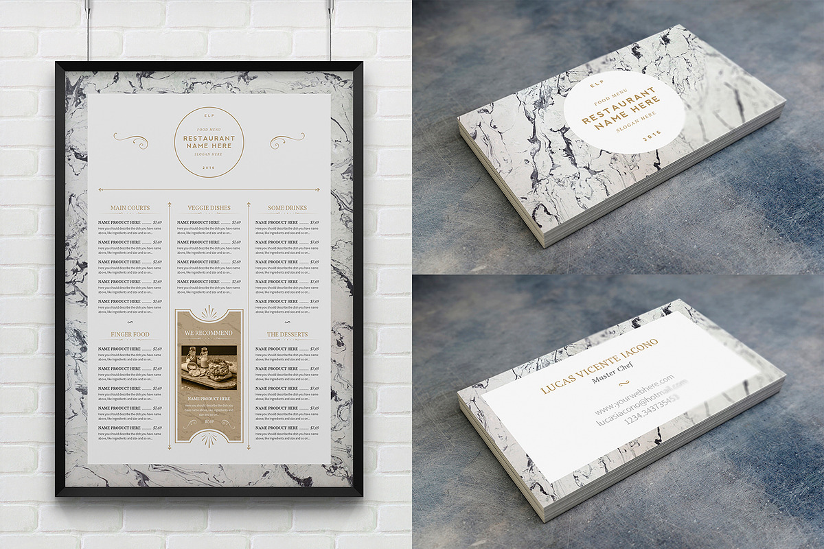 Classy Food Menu 7 Template, a Brochure Template by Luuqas Design (Photo 5 of 16)