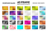 60 Morphism Glass Frame Background, a Background Graphic by Intenseartisan_Stock (Thumbnail 3 of 3)