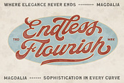 Magdalia Vintage Bold Script, a Script Font by Letterhend Studio (Thumbnail 4 of 11)