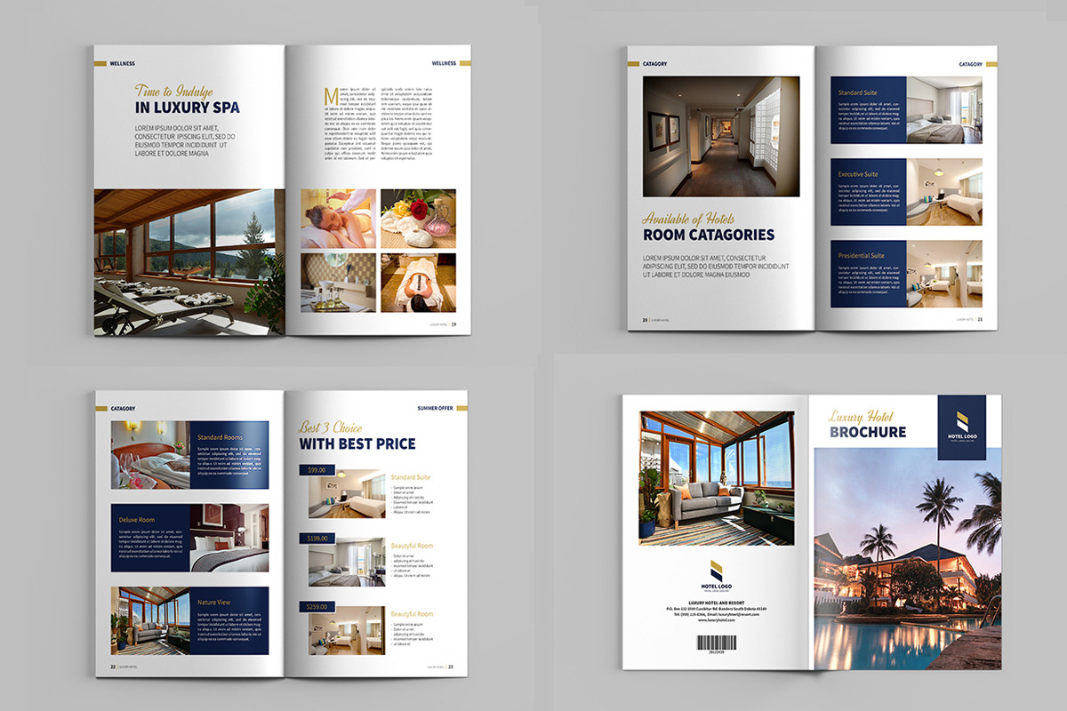 Hotel and Resort Brochure Template, a Brochure Template by xtratimebd (Photo 3 of 4)