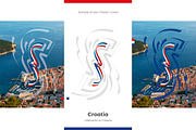 Croatia flag ribbon vector, a Templates & Theme by Simbos (Thumbnail 3 of 9)