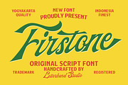 Firstone Script Font, a Script Font by Letterhend Studio (Thumbnail 1 of 9)