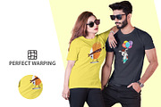 T-Shirt Fashion Mock-Up-V-2-001, a Shirt Mockup by designvillage (Thumbnail 4 of 6)