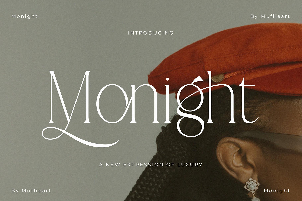 Monight – Elegant Modern Serif Font, a Serif Font by Muflieart (Photo 1 of 10)