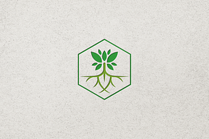 Minimalist Plant Nature Logo