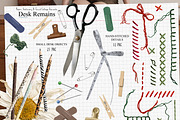 Desk Remains: Paper Collage Elements, an Object Graphic by DreamoraArt (Thumbnail 3 of 11)