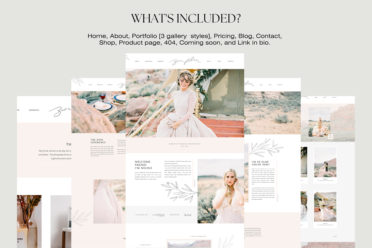 Showit template - Zion, a Websites & App Template by Creator Goodies (Photo 4 of 5)