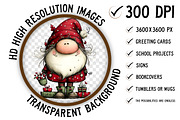 Whimsical Christmas Cabin Clipart, an Illustration by Craft Nest (Thumbnail 3 of 8)