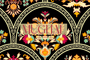 MUGHAL Blossom Arches Pattern, a Pattern Graphic by Fabrivo