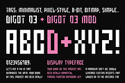 DIGOT 03 & DIGOT 03 MOD, a Sans Serif Font by Fontsphere (Thumbnail 2 of 6)