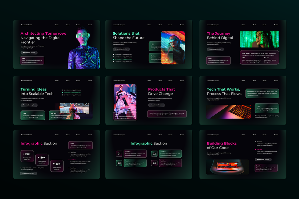 Navigating the Digital - Keynote, a Presentation Template by QR Design Studio (Photo 2 of 3)