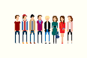 54 Vector Pixel Art characters, a Person Illustration by chewkotski (Thumbnail 7 of 8)