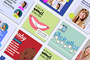 Dental Social Media Posts, a Social Media Template by Local Marketing Templates (Thumbnail 1 of 2)