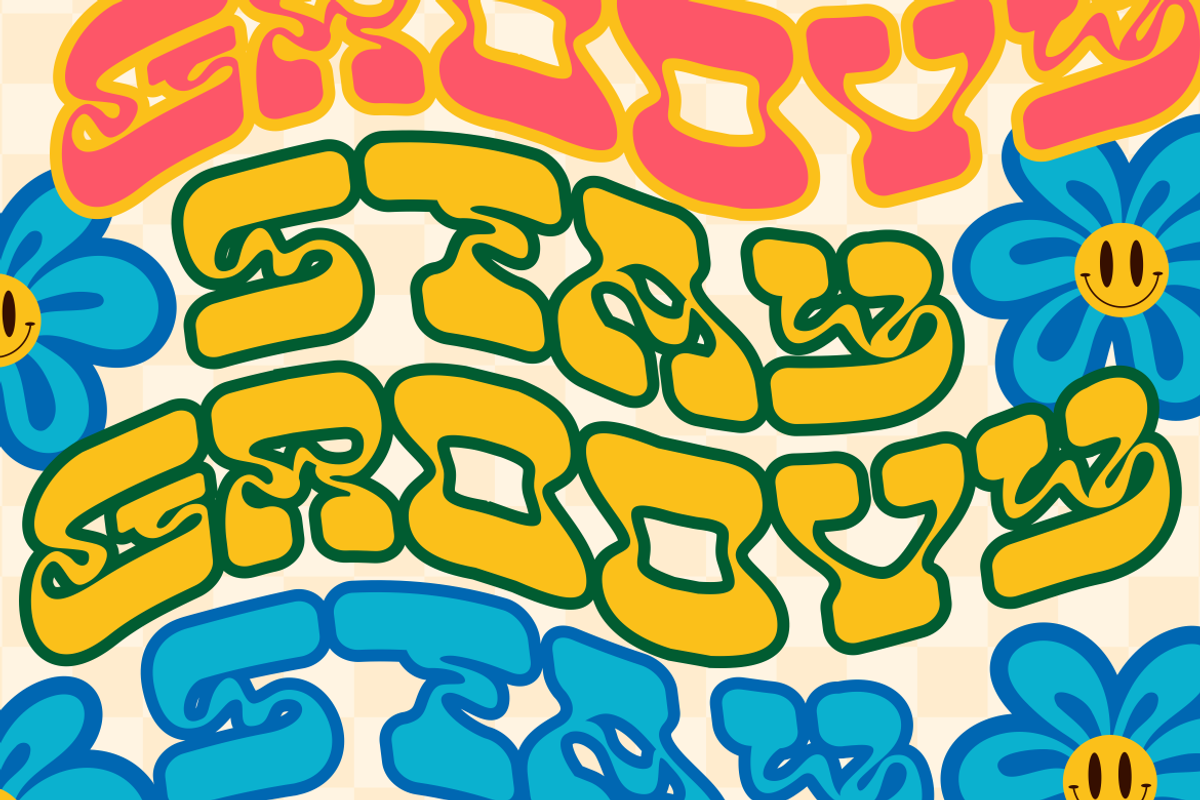 Neon Daze - Psychadelic Font, a Font by PutraCetol Studio (Photo 11 of 11)