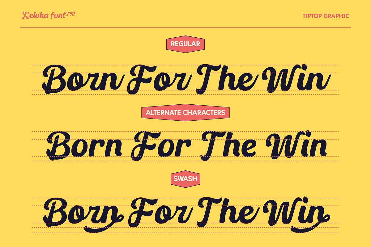 Keloka – Bold Vintage Script Font, a Script Font by Tiptop Graphic (Photo 3 of 10)