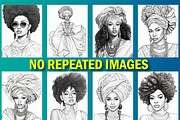 African Black Woman Coloring Book, a Brochure Template by Design Station (Thumbnail 4 of 5)