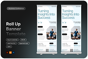 Business Conference Roll Up Banner, a Poster Template by Annora Studio (Thumbnail 1 of 6)