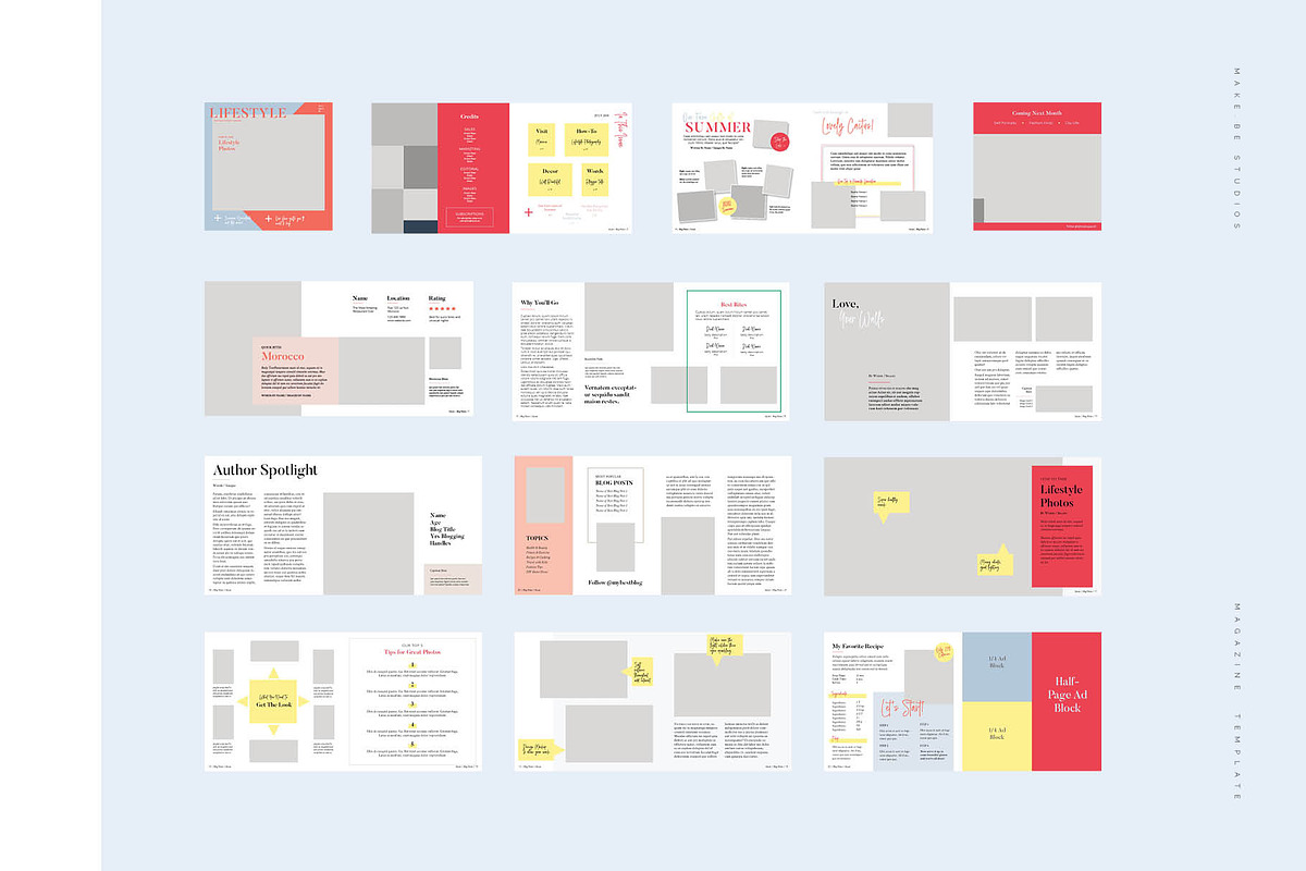 Lifestyle Squared Magazine Template, a Magazine Template by Creative Day (Photo 5 of 7)
