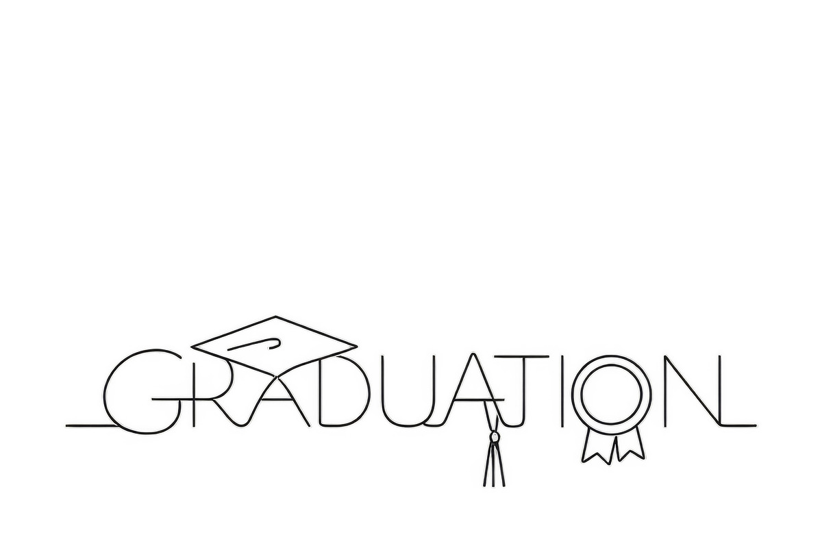 Graduation-themed text design featur, an Illustration by Dvoevnore photos