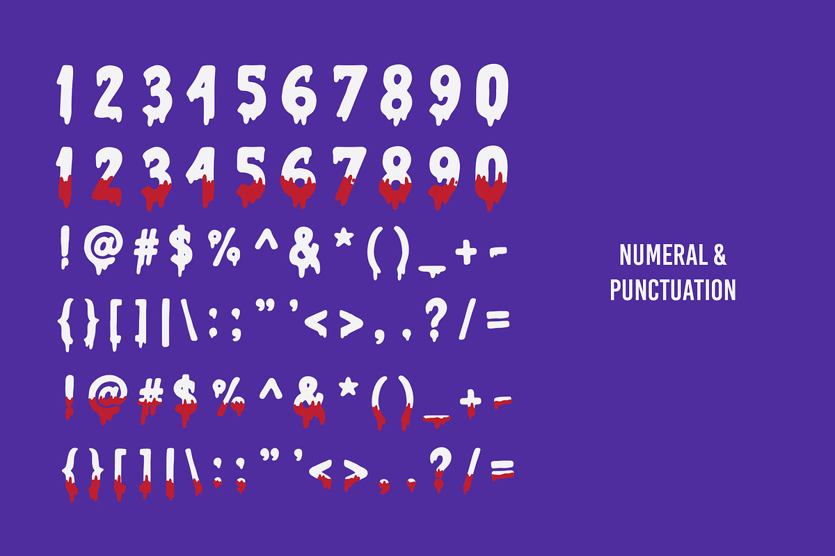 Haluween Fonts | Bloody Effect, a Script Font by Nurmiftah (Photo 11 of 13)