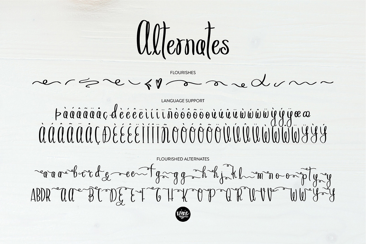 VALENTINA BRUSH Thin Script Font preview 5