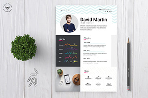 UI/UX Designer CV Template