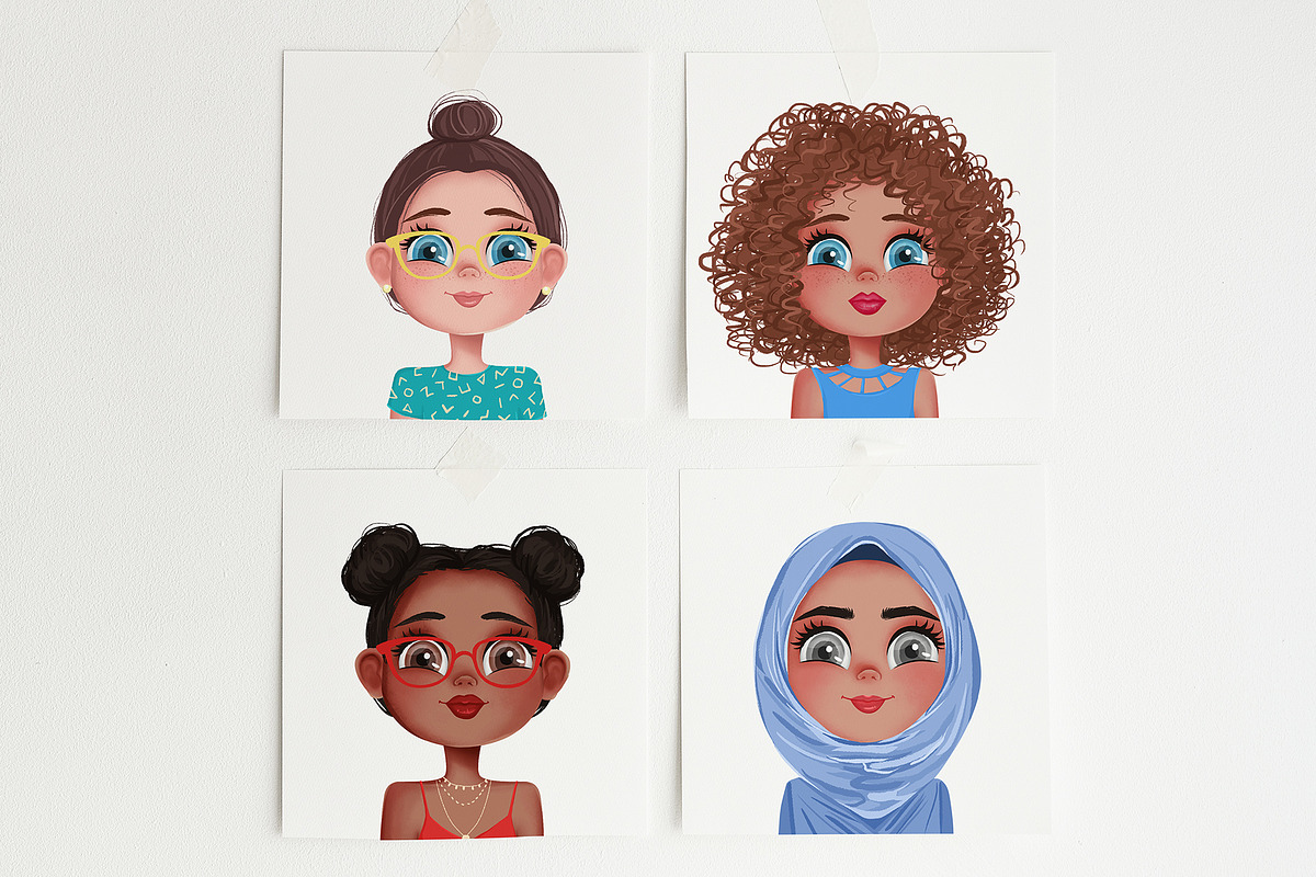 Girls portrait creator! NEW UPDATE!, a Person Illustration by Yana Lesiuk (Photo 5 of 10)