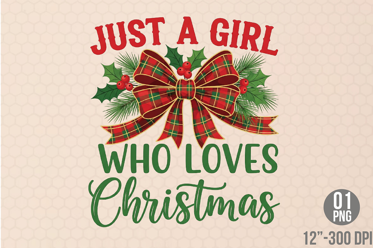 Plaid Christmas Bow PNG Sublimation, an Illustration by Designking (Photo 1 of 4)