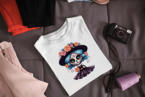 Cute La Catrina Da De Los Muertos