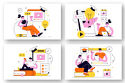 10 Online Course Vector Illustration, an Education Illustration by denayunebgt (Thumbnail 2 of 4)
