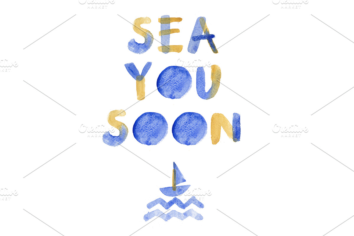 Summertime bitmap color font preview 7
