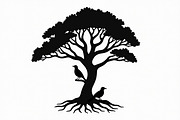 Tree and Birds Clipart Set of, an Illustration by musafir_fashion (Thumbnail 8 of 9)