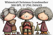 Whimsical Christmas Grandmother, an Illustration by Canvas Craft (Thumbnail 1 of 7)