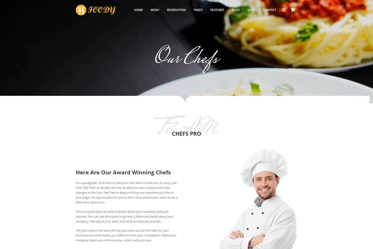 Foody - Coffee, Bakery & Business, a WordPress Template by Cherry Wordpress Theme (Photo 6 of 11)