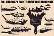 Nature Landscape Paintbrush Design B, an Illustration by Designs_River (Thumbnail 1 of 31)