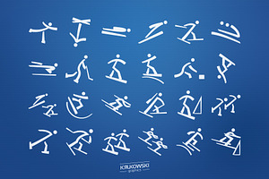 Winter Olympic Pictograms Font