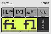 GC 707 Mono - Modern Monospace, a Sans Serif Font by Glyphonic (Thumbnail 10 of 16)
