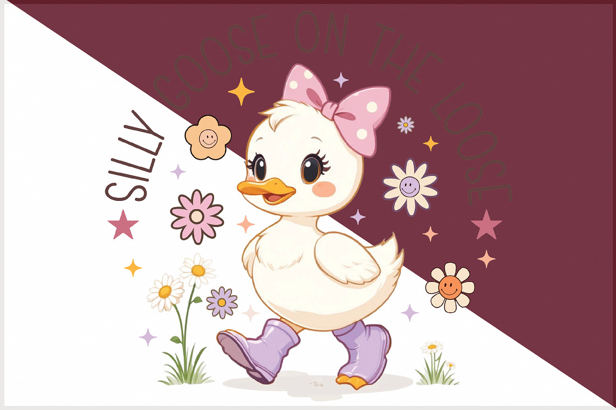 Silly Goose on the Loose PNG, an Illustration by Sublimation Artist (Photo 3 of 6)