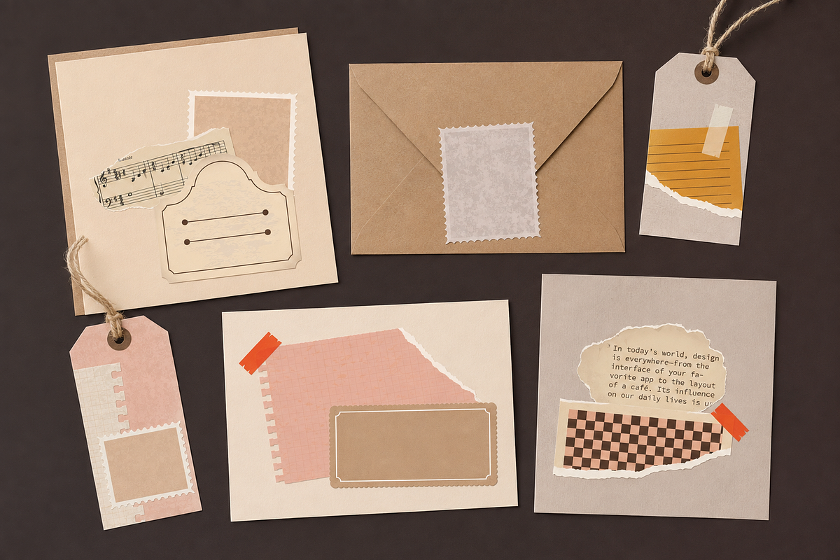 Vintage Notebook Pages, a Decorative Illustration by Anna Studio (Photo 6 of 12)
