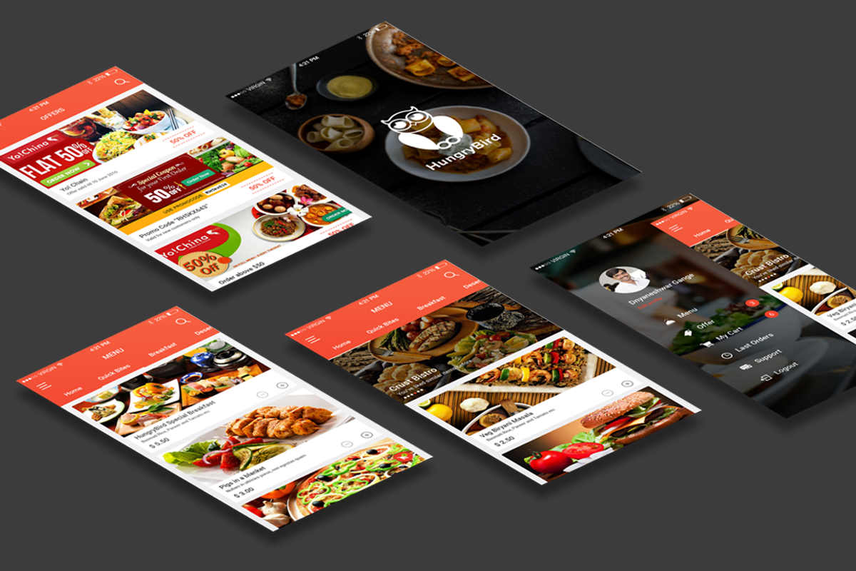 Food App UI Kit, an UI Kit Template by Themeclues (Photo 2 of 6)
