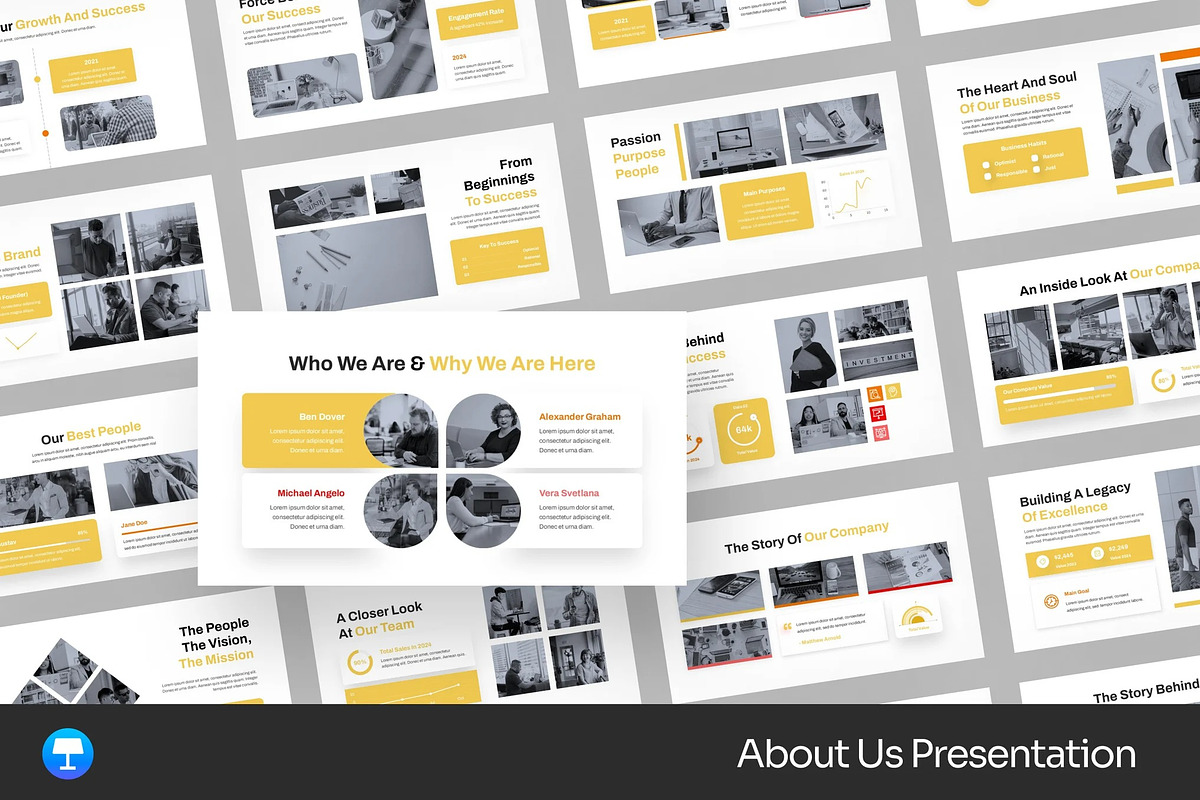 About Us Keynote Templates, a Presentation Template by Fit-tee (Photo 1 of 2)