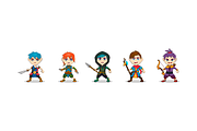 50 Game Character Illustrations, an Illustration by Flat Icons (Thumbnail 5 of 5)