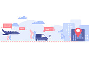 Order delivery online tracking, a Technology Illustration by Good Studio (Thumbnail 3 of 3)