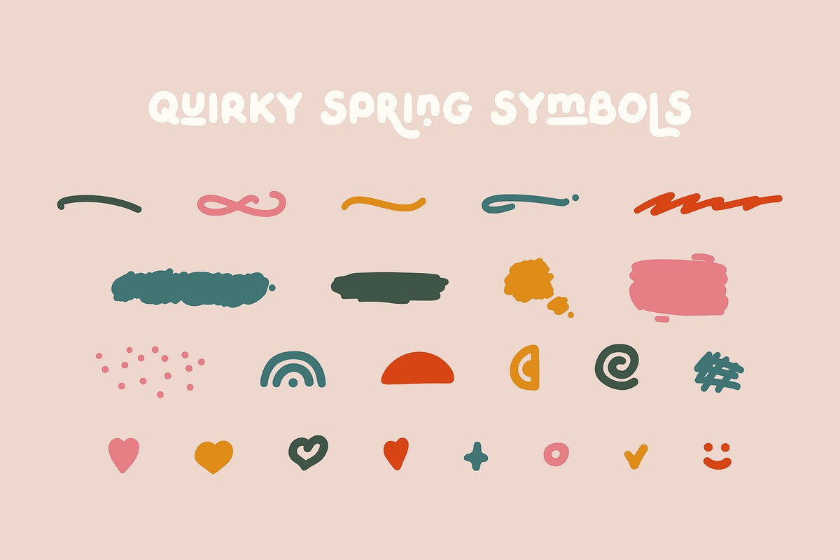 QUIRKY SPRING Playful Font Family preview 8