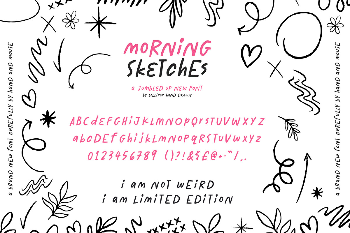 Morning Sketches Font, a Font by Lollipop Hand Drawn (Photo 6 of 8)