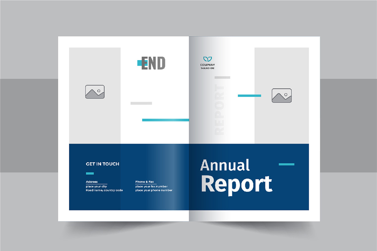 Company annual report layout, a Brochure Template by Pavel_design (Photo 2 of 7)